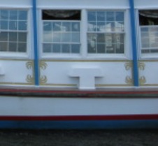 Detail of the Lauren Kristey paddle wheeler